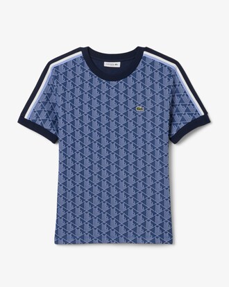T-shirt slim fit jacquard monogramme