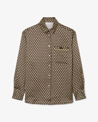 Chemise oversize satin imprim&eacute;