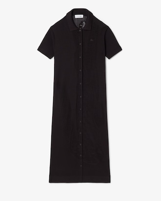 Robe polo crochet&eacute;e