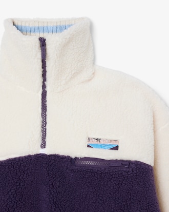 Sweatshirt col montant oversize polaire