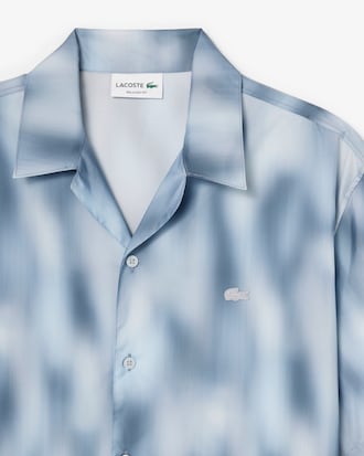 Chemise manches courtes imprim&eacute;e relaxed fit