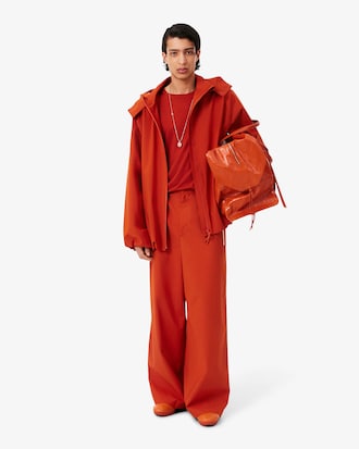 Pantalon taffetas loose fit D&eacute;fil&eacute;