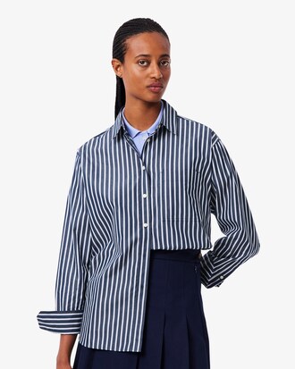 Chemise oversize en popeline de coton