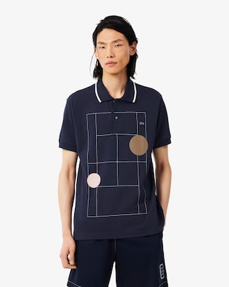 Polo Petit Piqu&eacute; graphique classic fit