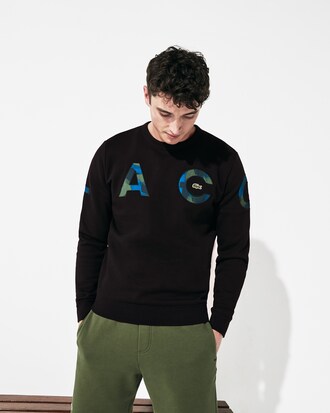 Sweatshirt Lacoste SPORT en molleton uni avec marquage camouflage