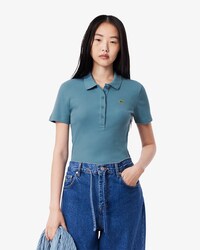 Polo L.12.D slim fit coton côtelé