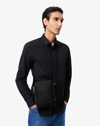 Sac &agrave; bandouli&egrave;re Chantaco en cuir piqu&eacute;