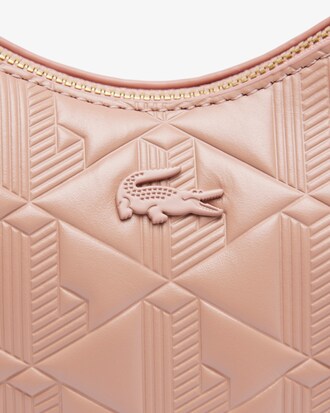 Sac lune Maheki en cuir emboss&eacute;