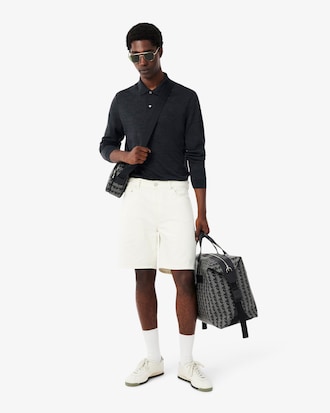Polo manches longues laine regular fit
