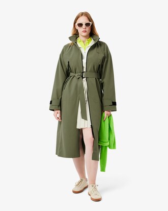 Parka longue à capuche oversize imperméable