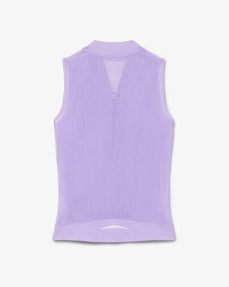 Polo Tennis sans manches stretch bi-mati&egrave;re