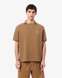 Polo Piqu&eacute; badge brod&eacute; loose fit