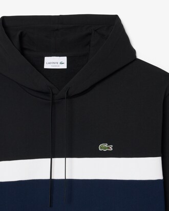 Sweatshirt &agrave; capuche color-block molleton