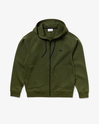 Sweatshirt zippé à capuche Lacoste Motion en molleton