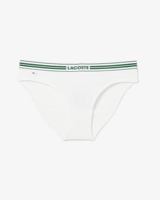 Culotte coton stretch ceinture contrastée