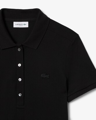 Robe polo slim fit en mini Piqué stretch