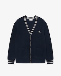 Cardigan mixte en coton et laine