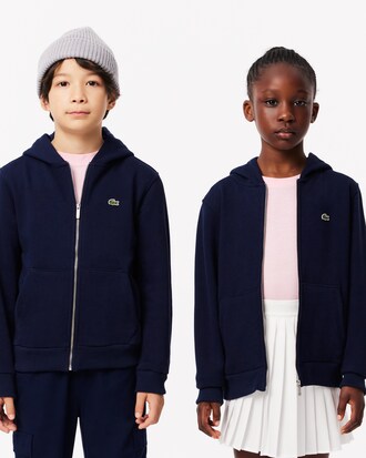 Sweatshirt zippé à capuche molleton