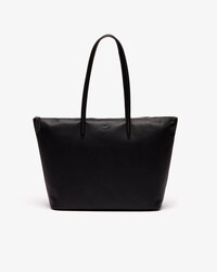 Grand sac cabas zipp&eacute; L.12.12 cuir uni