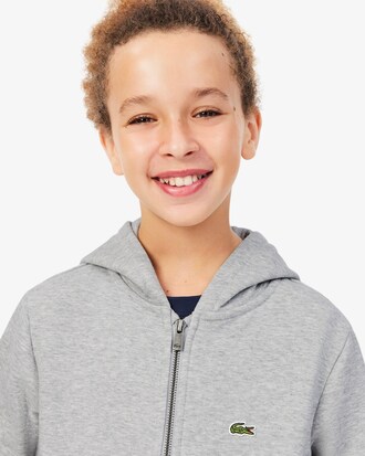 Sweatshirt mixte zipp&eacute; en molleton gratt&eacute;