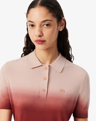 Polo classic fit maille effet dégradé