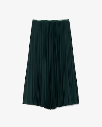 Jupe longue pliss&eacute;e taille &eacute;lastiqu&eacute;e