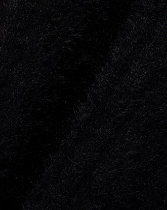 Robe col polo maille c&ocirc;tel&eacute;e duveteuse