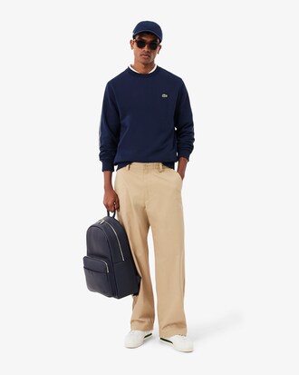 Sweatshirt molleton bande ray&eacute;e