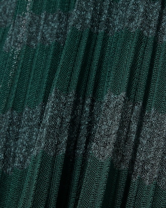 Robe longue col polo pointelle Défilé