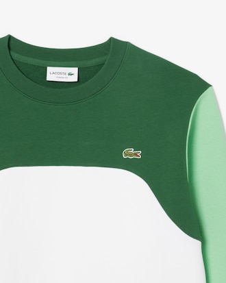 Sweatshirt molleton de coton color-block
