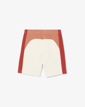 Short molleton de coton color-block