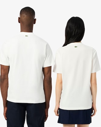 T-shirt coton imprim&eacute; signature