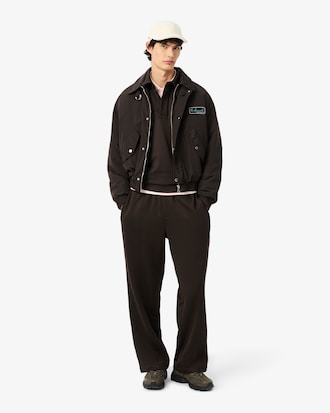 Sweatshirt polo loose fit molleton