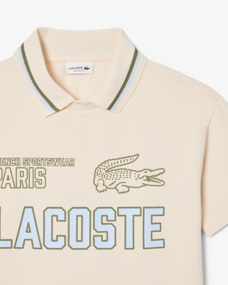 Polo mesh imprimé double col