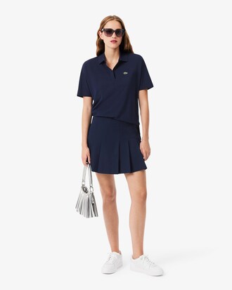 Polo relaxed fit Piqu&eacute; fluide