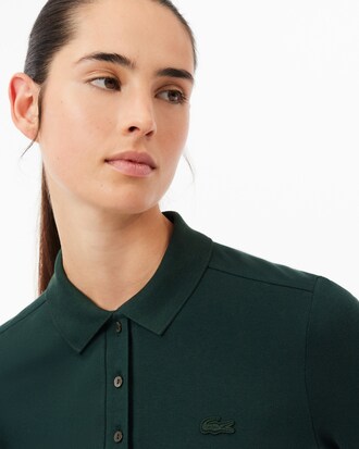 Polo L.12.D slim fit en mini Piqué stretch
