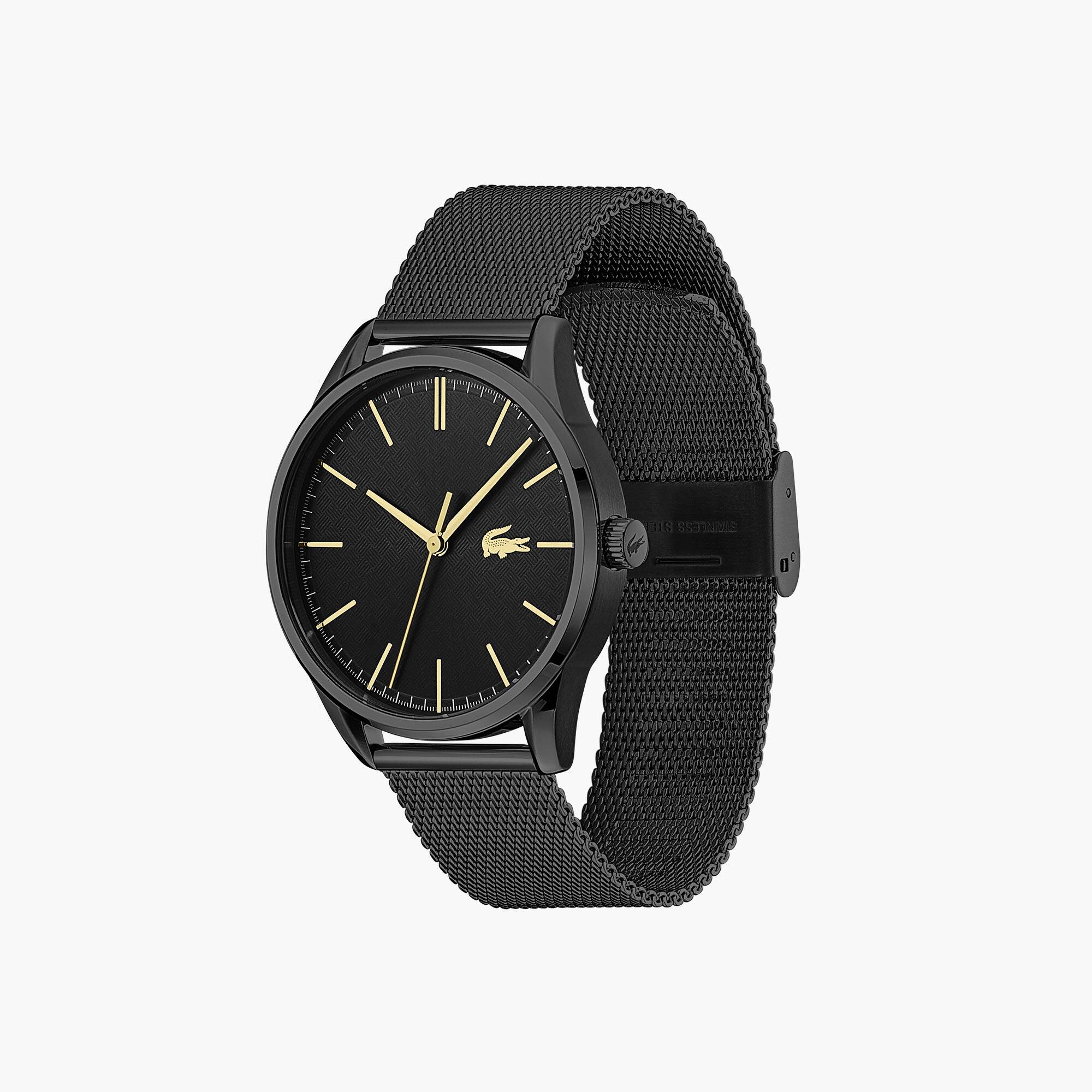 Montre Vienna homme avec bracelet en acier noir plaqué ionique | LACOSTE