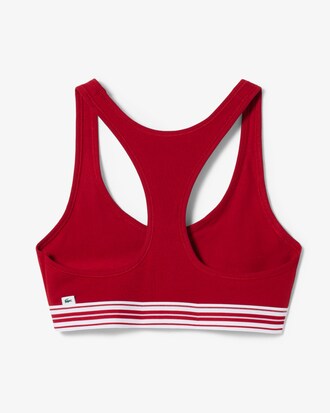 Brassi&egrave;re coton stretch bande contrast&eacute;e