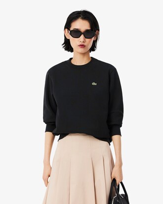 Sweatshirt relaxed fit col rond molleton