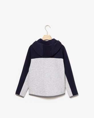 Sweatshirt Garçon zippé à capuche color-block