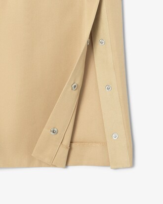Jupe droite mi-longue en twill