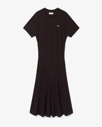 Robe t-shirt longue en Piqu&eacute; fluide