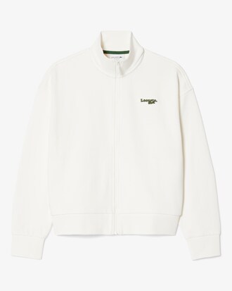 Sweatshirt zipp&eacute; relaxed fit badge