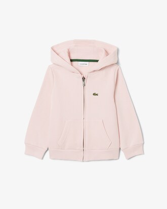 Sweatshirt zipp&eacute; &agrave; capuche mixte molleton
