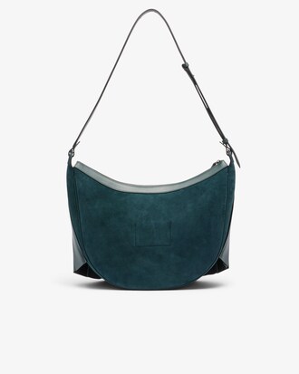 Sac hobo Lenglen XL D&eacute;fil&eacute; en cuir su&egrave;de