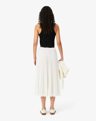 Jupe longue pliss&eacute;e taille &eacute;lastiqu&eacute;e