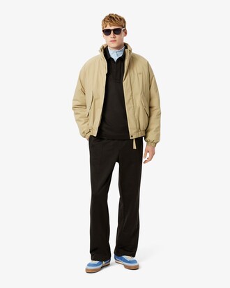 Sweatshirt col montant zipp&eacute; molleton