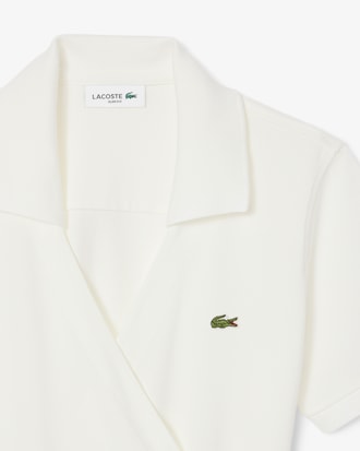 Robe polo portefeuille mini Piqu&eacute; stretch