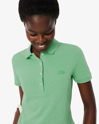 Polo L.12.D slim fit en mini piqué stretch