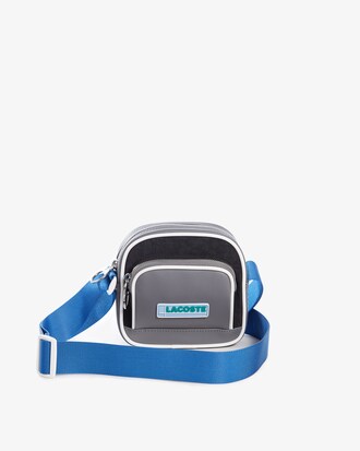 Sac à bandoulière zippé unisexe LCST color-block avec badge